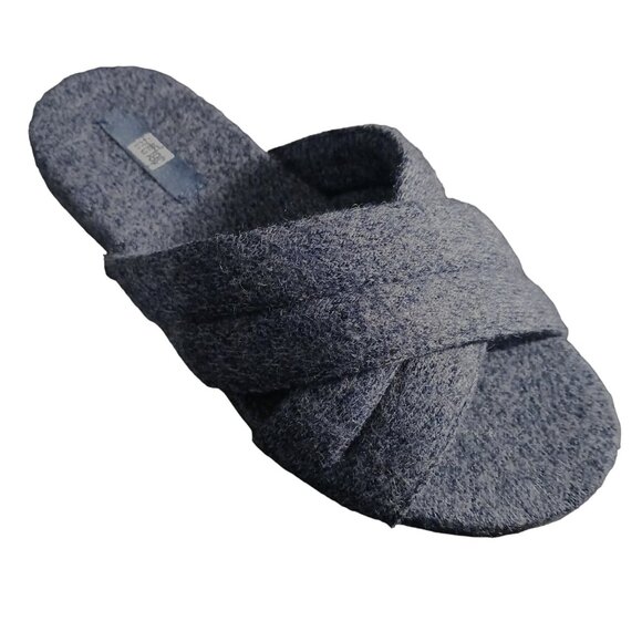 NEW Fitflop Gracie E01 Merino Wool‎ Cross Slides Midnight Navy, Size 5 - Picture 10 of 14